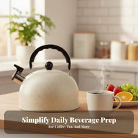 Singing Kettle Loud Whistle Hot Water Boiling Pot All Stovetops Compatible Stainless Steel Tea Pot