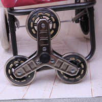 Triangle Replacement Casters Smooth Rolling Stair Climbing Wheel Replacement Caster with PU Wheels for Shopping Carts