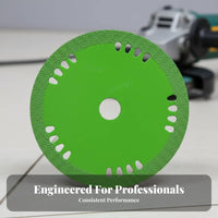75mm Angle and Sturdy Diamond Cutting Disc Smooth & Clean Cuts Vacuum Brazed Cutting Disc for Tilers, Tiling, Workshops, Workshop
