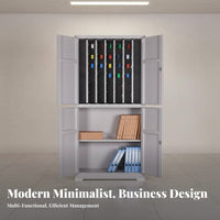 Lockable Wall-Mounted Lockbox Large Capacity Multi-Door Physical Locker Easy Management Locking Cabinet Long-Lasting for Property Managers, Car Dealership Employees, Business Owners, Real Estate Estate Agency, School, Warehouse, Workshop