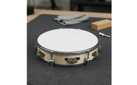 Hand Tambourine Easy to Play Handheld Tambourine and Clink Drum for Preschoolers, Kids, Classroom