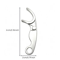 Reusable Stainless Steel Floss Pick Curved U-Shaped Floss Pick Compact