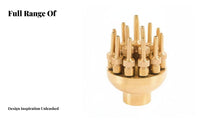Brass Fountain Nozzle Stunning Visual Effects Landscape Fountain Sprinkler Elegant Design for DIY Enthusiasts, Courtyard