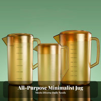 Large Capacity Jug Thickened Body Large Capacity Beverage Jug Food-Grade PC Material Pitcher with Lid for Restaurants, Cafes, Catering