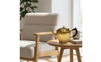 Decorative Teapot Engraved Brass Teapot Vintage-Style Decorative Piece for Decorators