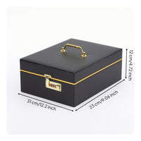 Jewelry Storage Box Travel-Friendly Jewelry Box with Lock Secure for Commuters, Collectors
