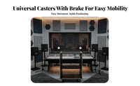 Rolling Apparatus Cabinet Mobile Design Rolling Sound Gear Cabinet Reinforced Corners Touring Case for DJs, Musicians, on-Stage Performance, Occasions
