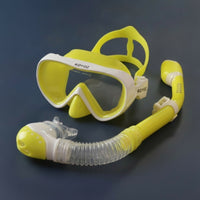 Adjustable Kids Snorkel Set Wide-View Snorkeling Mask with Snorkel Soft Silicone Gear Comfortable for Beginners