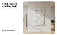Indoor Climbing Wall Easy Installation children's Climbing Holds Strong and Sturdy Wall Mounted Playground for Young Children, Playroom