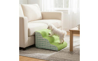 Non-Slip Design Pet Ramp Removable and Washable Cover Dog Steps Wear-Resistant Textile Cat Climbing Ramp No Assembly Required for Short-Legged Pets, Sofa, Bed