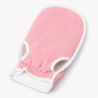 Mesh Loofah and Glove Bath Set for Shower, Exfoliating Scrubber with Long Back Strap for Adults, Blue Accessories