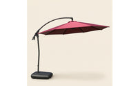 Cantilever Patio Umbrella Hanging Side-Pole Patio Cover Adjustable for Poolside, Backyard, Garden