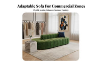 Double-Sided Curved Sofa Freestanding Commercial Furniture Modern design Lounge Seating for Shopkeepers, Business Owners, Cafes, Salons, Retail Stores