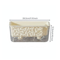 Self-Watering Planter PET Material Transparent Plant Pot Glacier Textured Design Windowsill Greenery Planter for Balcony