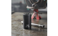 2 Pieces Industrial Grade Stripped Nut Remover Counterclockwise Spiral Grip Nut Extractor Socket Works with Power Wrench for DIY Users