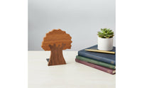Wood Book Stand Original Design Wooden Bookends Rust-Resistant Wooden Book Stopper for Study Room