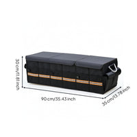 Car Trunk Organizer with Lid Large Capacity Trunk Organizer with Lid Portable Waterproof for Travelers, Road Trips