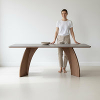 Italian Design Sintered Stone Dining Table Wear-Resistant Rectangular Dining Table Set Easy to Clean Home Furniture for Kitchen