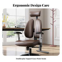 Ergonomic Design Highspine Managerial Chair Support Highspine Managerial Seat Genuine Leather Office Furniture Fully Adjustable for Managerials, Professionals, Students, Study Room