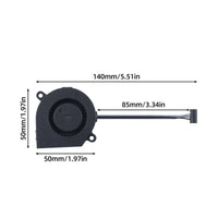 Cooling Blower Fan for P1P P1S Brushless 3D Printer Fan for Makers