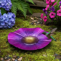 Decorative Flower-Shaped Feeding Dish Vibrant Colors Bird Feeder Weather-Resistant Garden Supply Easy to Clean for Nature Lovers, Gardeners, Homeowners, Courtyard, Patio, Backyard, Yard