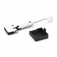 1:12 Scale Miniature Cleaning Machine with Base Tray Realistic Miniature Floor Cleaner Detailed Dollhouse Vacuum Cleaner Mini for Hobbyists, Diorama, Photography Prop