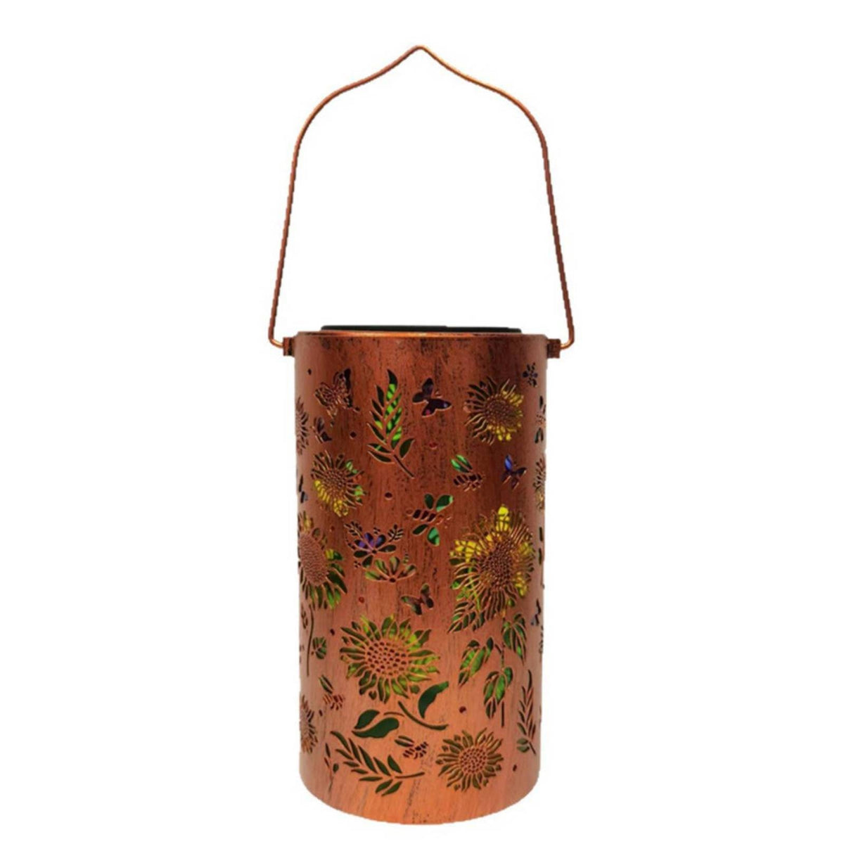 Floral Cutout Lantern Outdoor Floral Lantern Hollow for Patio
