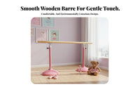 Portable Dance Barre Stable Weighted Base Adjustable Dance Barre Anti-Wobble Design Freestanding Stretching Bar for Dancers, Beginners, Gym