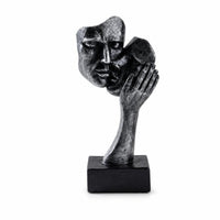 Couple Sculpture Textured Abstract Sculpture Modern Shelf Ornament for Desk