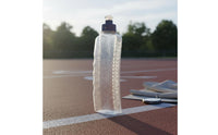 Curved Running Water Bottle Press to Drink Curved Running Bottle Resilient Polypropylene Material Handheld Water Supply for Runners, Athletes