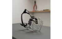 Adjustable Straps Breathable Basket Muzzle Long-Lasting Wire Basket Muzzle Anti Bite Pet Accessory Drinkable for Large Dogs, Walks, Training, Vet Visits