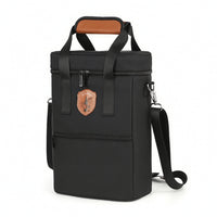 Wine Cooler Bag with Shoulder Strap Soft-Sided Wine Carrier with Handle Insulated Bag with Shoulder Strap Portable Tote Padded