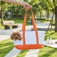 Pet Carrier Travel Bag for Cat Travel, Color Block Soft Sided Open Top Polyester Carrier Bag, Outdoors Pet Carrier with Sturdy Shoulder Strap