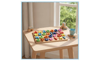Educational Alphabet Puzzle Raised Alphabet Matching Game Brightly Colored Letter Puzzle Colorful for Preschoolers, Kids, Classroom