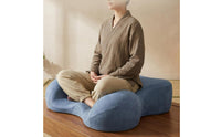 Contoured Meditation Cushion Soft Meditation Pillow Long-Lasting Floor Cushion with Memory Foam Low-Height for Readers