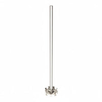 Corrosion Resistant Turbine Stirrer Paddle Durable 2-Blade Pitched Impeller Easy to Clean Stirring Rod for Chemical Engineers, Researchers, Industrial Workers, Laboratory, Scientific Experiments