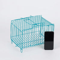 Small Animal Carrier and Iron Hamster Cage, Rectangular Pet Travel Cage, Portable Small Pet Dwarf Hamster Cage with Breathable Front Sliding Door