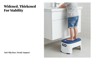 Anti-Slip toddler's Stepping Block Rounded Corners Step Stool Sturdy Construction Footstool Compact Design for Children, Toddlers, Kindergarten, Bathroom, Nursery, Kitchen