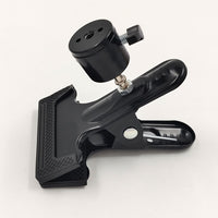 360-Degree Rotating Metal Clamp Ball Head with Reverse Mount