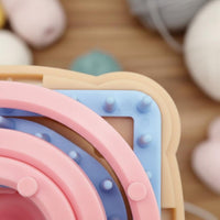 Gift Ready DIY Yarn Flower Tool Sturdy Plastic Flower Loom Lightweight Square Loom for School