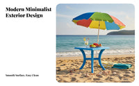 Long-Lasting Plastic Table and Chair Set Easy to Clean Outdoor Table and Chairs Resistant Plastic Patio Furniture Set Low Maintenance for Business Owners, Party Hosts, Night Market, Food Stall, Barbecue, Backyard