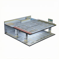 Underground Parking Model Realistic Details 1:64 Scale Garage Acrylic Underground Parking Garage
