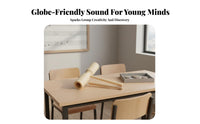 Bi-Tonal Wood Block Resonant Sound Contrasting Tones Tone Block Hardwood Wooden Musical Toy for Beginners, Kindergarten, Classroom, Music Class