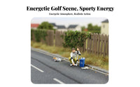 1:64 Miniature Golfer Figure Collector's Grade 1:64 Scale Golfer Figure Miniature Putting Player Figurine Highly Detailed
