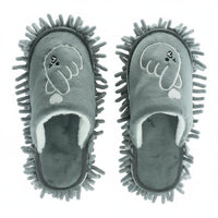 Mop Slippers Quiet Washable Microfiber Mop Shoes Highly Absorbent for Bathroom