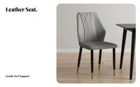 Modern Minimalist Design Cushioned Backrest Side Chair Light Luxury Aesthetic Padded Backrest Chair Soft Upholstered Padding Home Seating adaptable Use for Restaurant Owners, Homeowners, Interior Designers, Dining Room, Kitchen, Cafe