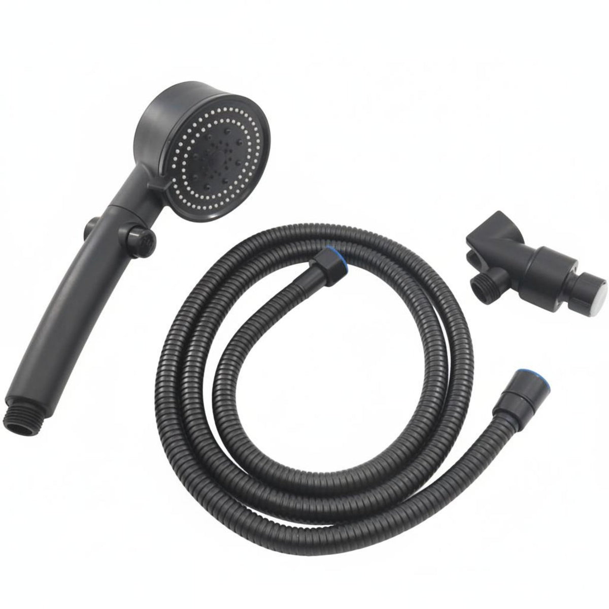 Single-Press Stop Button Handheld Shower Head On/deactivate Switch Propeller Shower Head Multi-Mode Spray Faucet Sprayer Hose Kit Easy Installation for Elderly, Salon