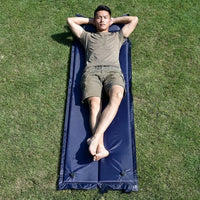Air Bed and Self-Inflating Air Mattress with Integrated Pillow, Portable Camping Mat for Single Person, 180*60*3cm Sleeping Mat, Waterproof Mat