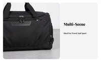 Shoe Compartment Athletic Duffel Wet and Dry Separation Gym Duffel Bag Waterproof Luggage for Journeyers, Athletes, Workout, Weekend Trips, Commuting