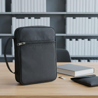 Zippered Bible Case Large Capacity Bible Cover with Handle Spacious Interior Zippered Book Protector for Christians, Women, Travel